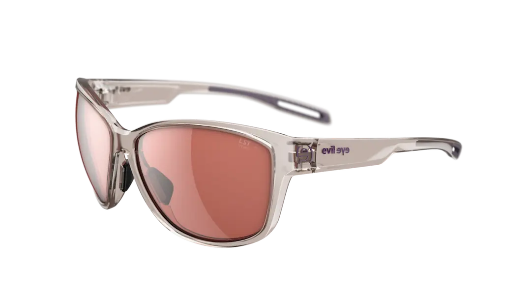 Evil Eye e044 PIka sunglasses in Rose Transparent with LST lenses