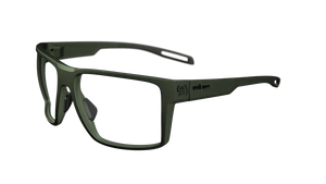 Dark Green Metallic frame (no lenses for Rx lens insertion)