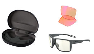 Dark Grey Matt frame/LST Vario Purple (light changing) and bonus E-Sport lenses