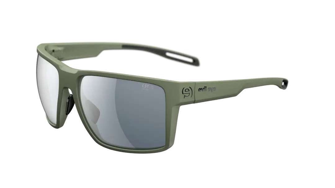 Evil Eye e038 Seaside sunglasses in forest green with gray lenses