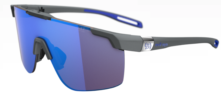 Evil Eye Speedsense II sunglasses in gray with blue mirror