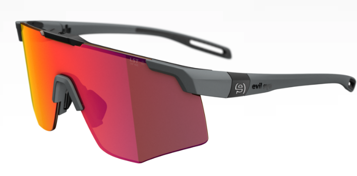 Evil Eye Speedsense sunglasses in gray with red mirror lenses