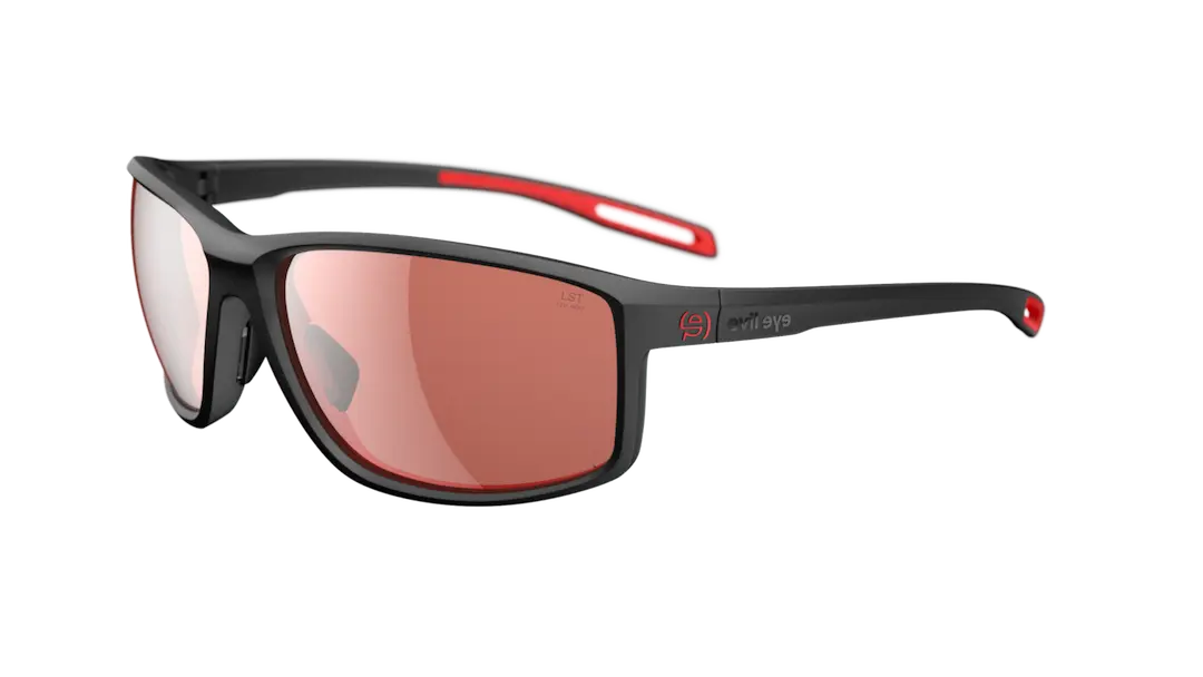 Evil Eye e022 Stoked sunglasses in black with red