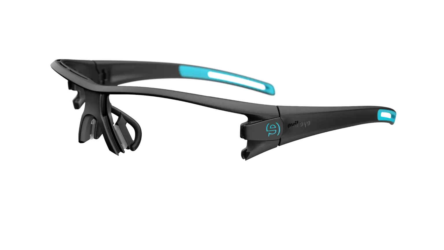 Evil Eye Trace Pro black matte no lenses for prescription lens insertion