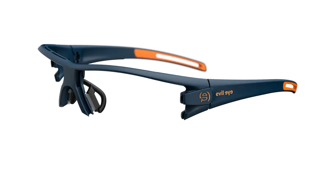 Evil Eye Trace Ng frames for prescription lens insertion in blue