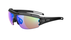 Black Matte frame/LST Vario Blue-Green Mirror (light changing 1-3 lenses)