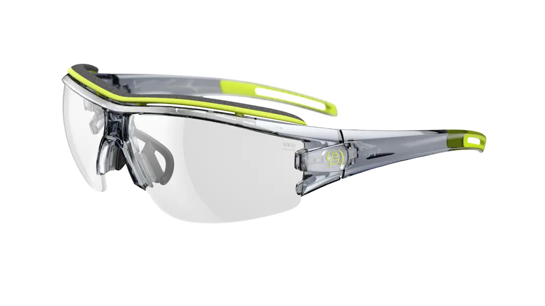 Evil Eye Trace Pro sunglasses in gray transparent with vario light changing lenses