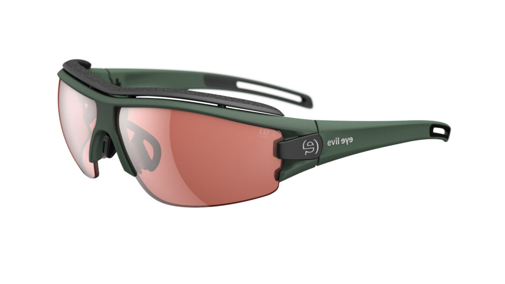 Evil Eye Trace Pro sunglasses in green with LST Active lenses
