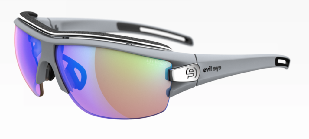 Evil Eye Trace Pro sunglasses in Moonstone Grey with vario light changing lenses