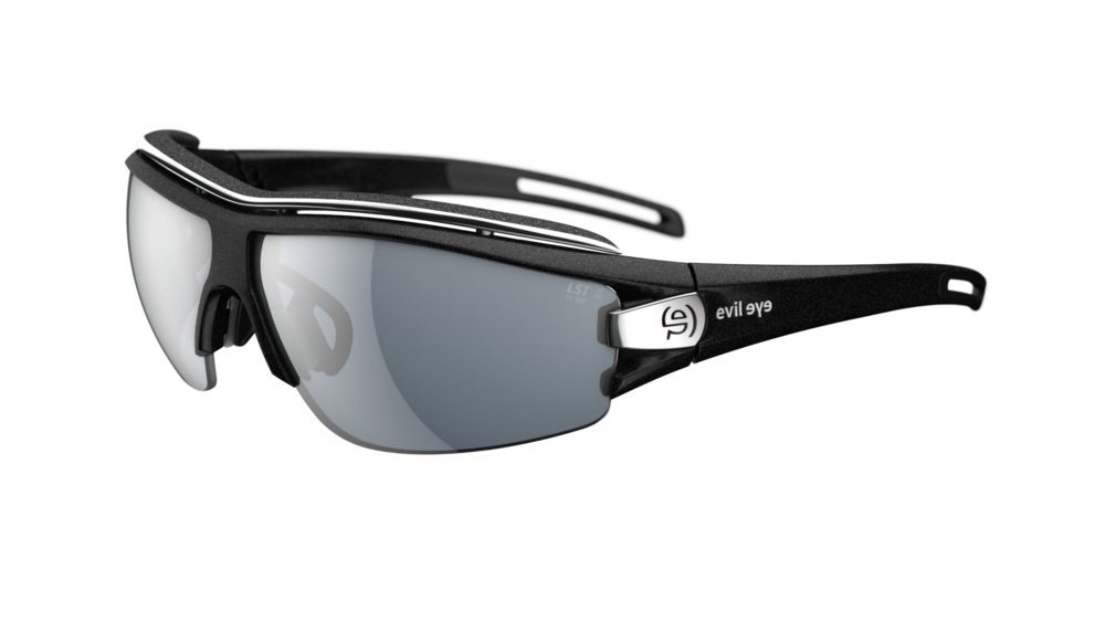 Evil Eye Trace Pro sunglasses in night sky with silver mirror lenses