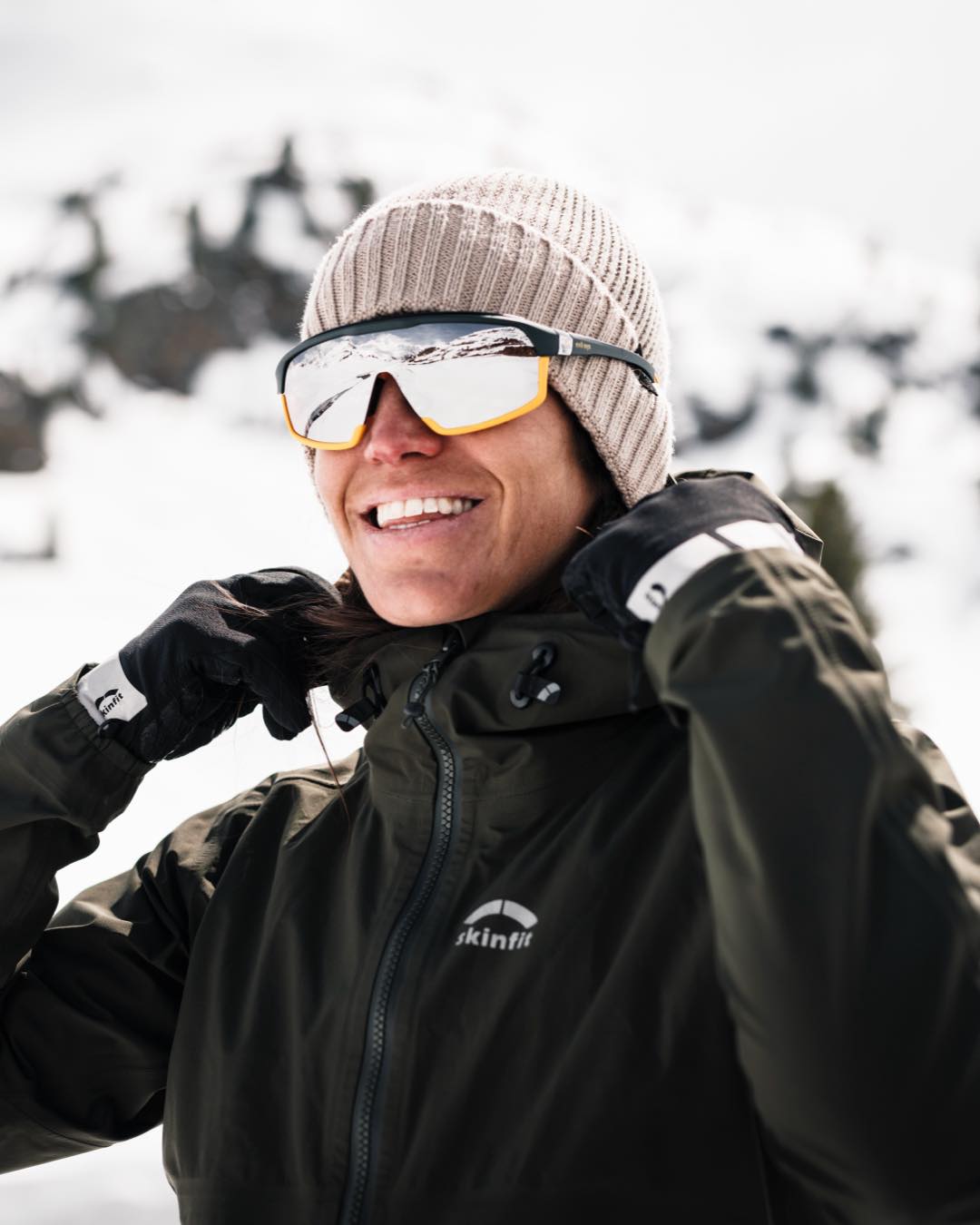 trekker wearing Evil Eye Traileye Ng sunglasses