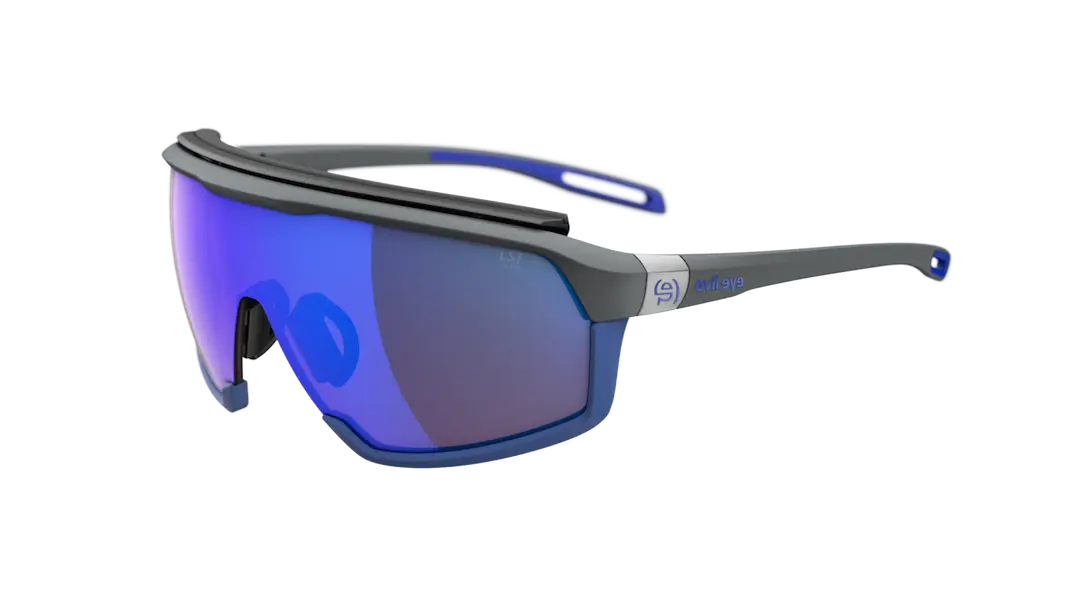 Evil Eye Traileye Ng Pro e032 sunglasses in dark gray with LST Blue lenses