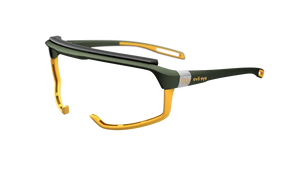 Dark Green Metallic frame no lenses (for Rx lens insertion only)