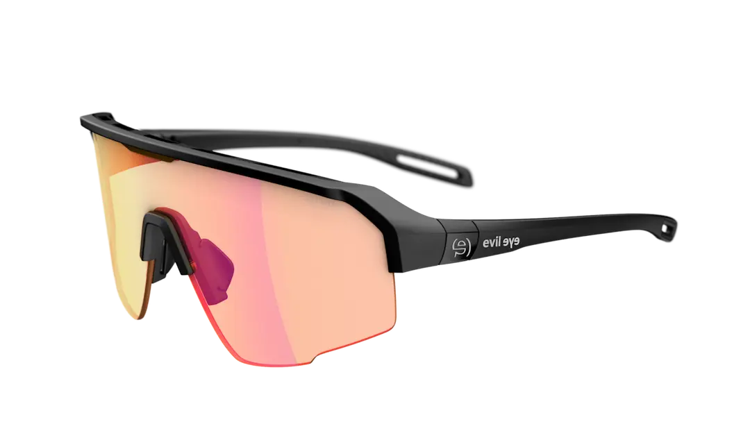 Evil Eye Trailsense sunglasses in black in vario light changing purple lenses