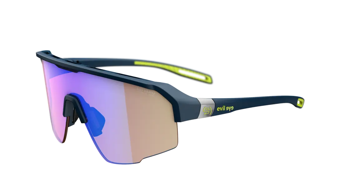 Evil Eye Trailsense sunglasses in blue with LST VArio light changing lenses