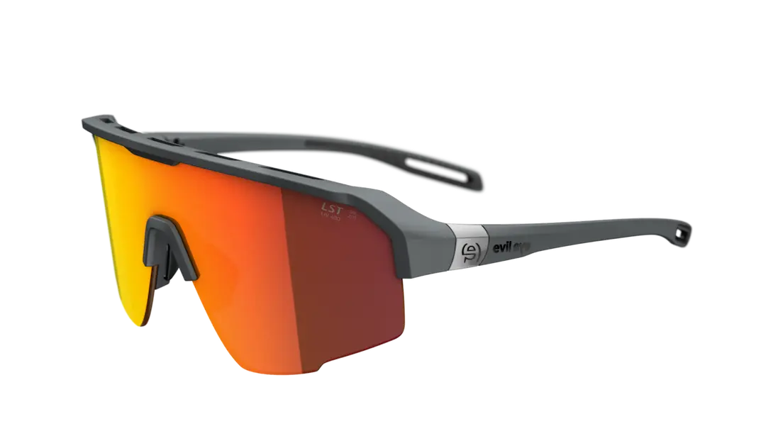 Evil Eye Trailsense sunglasses in grey with LST Active REd lenses