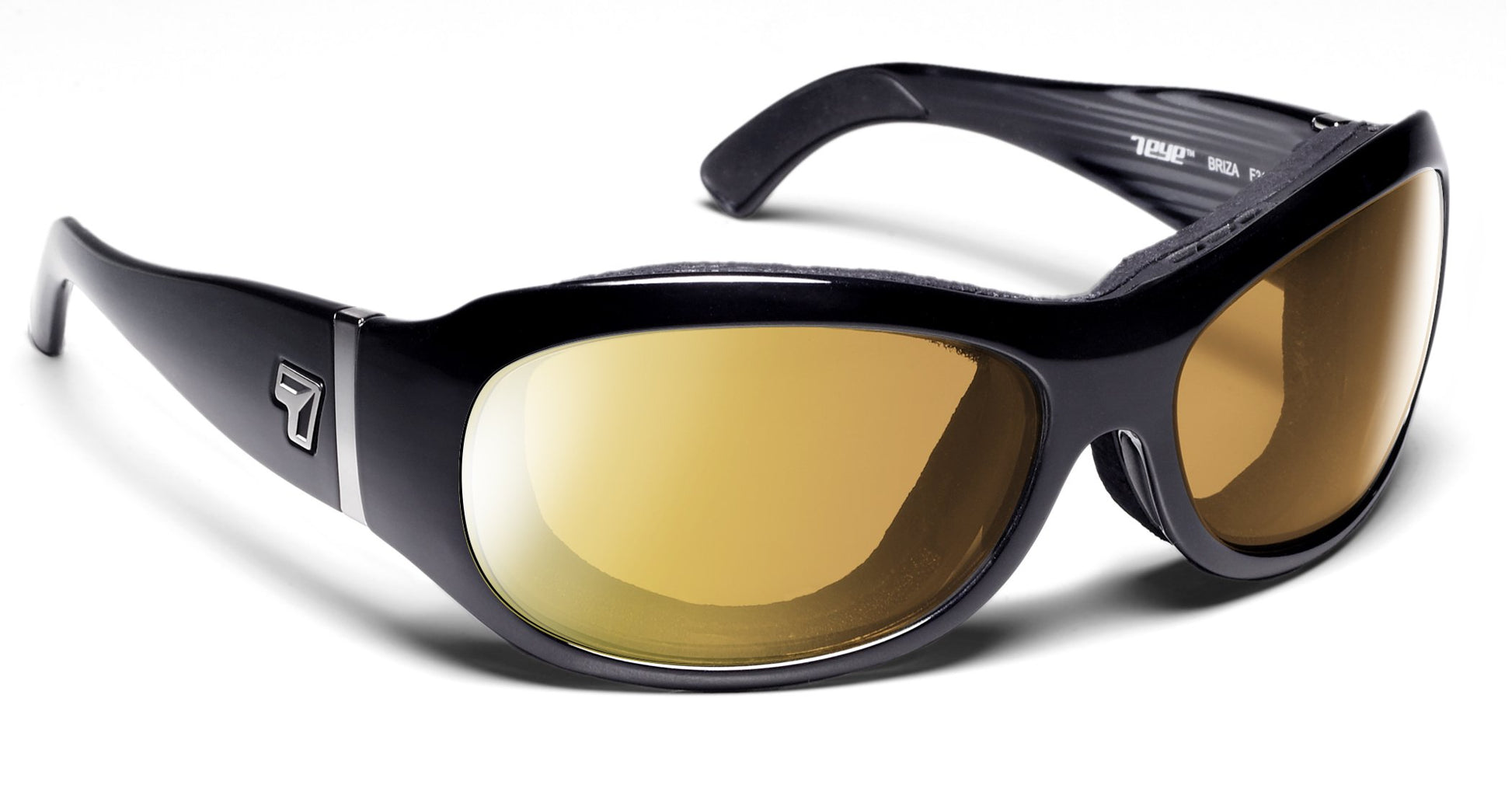 7Eye by Panoptx Briza Glossy Black/Sharpview Yellow Sunglasses