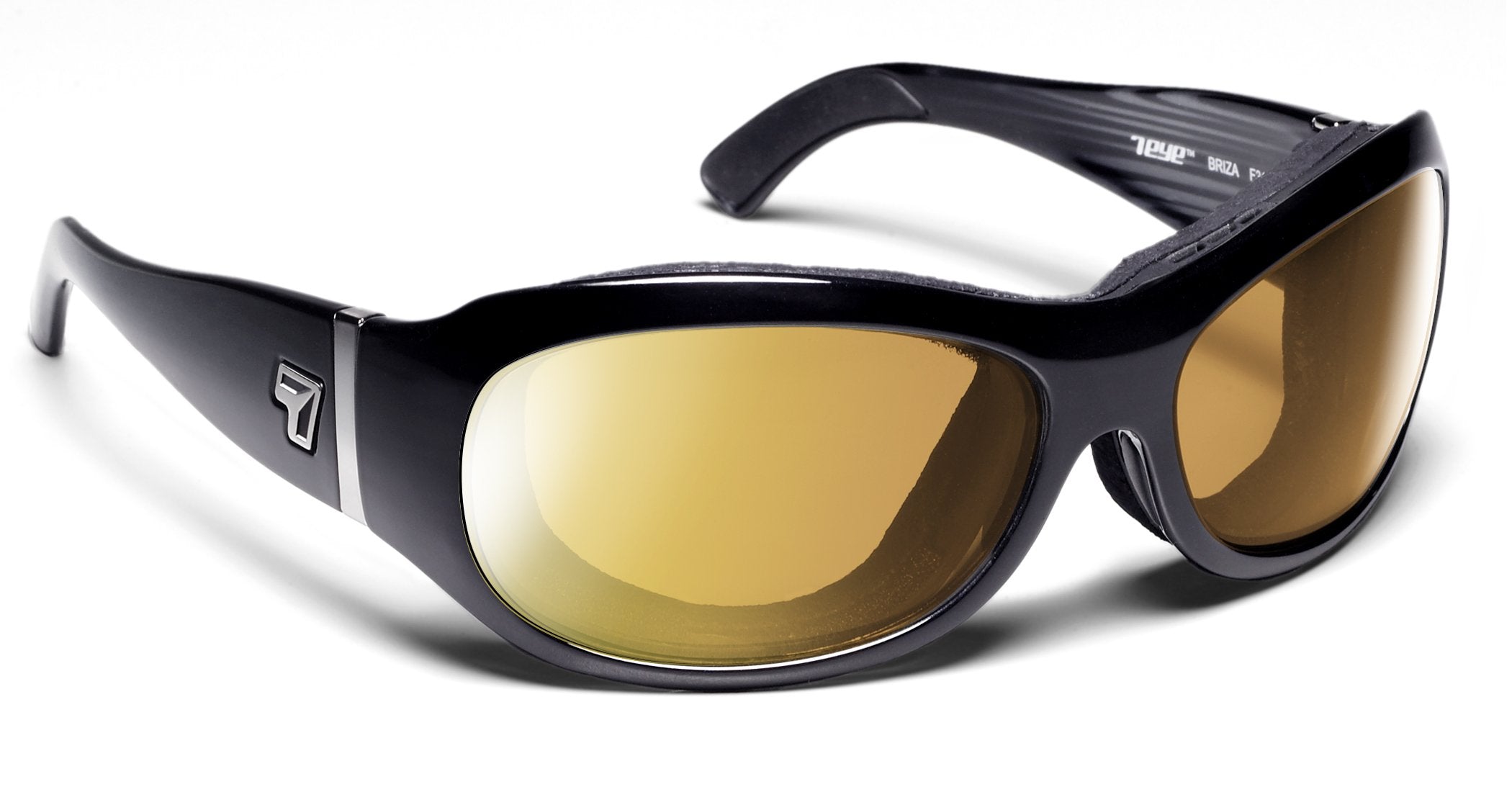 7Eye by Panoptx Briza Glossy Black/Sharpview Yellow Sunglasses