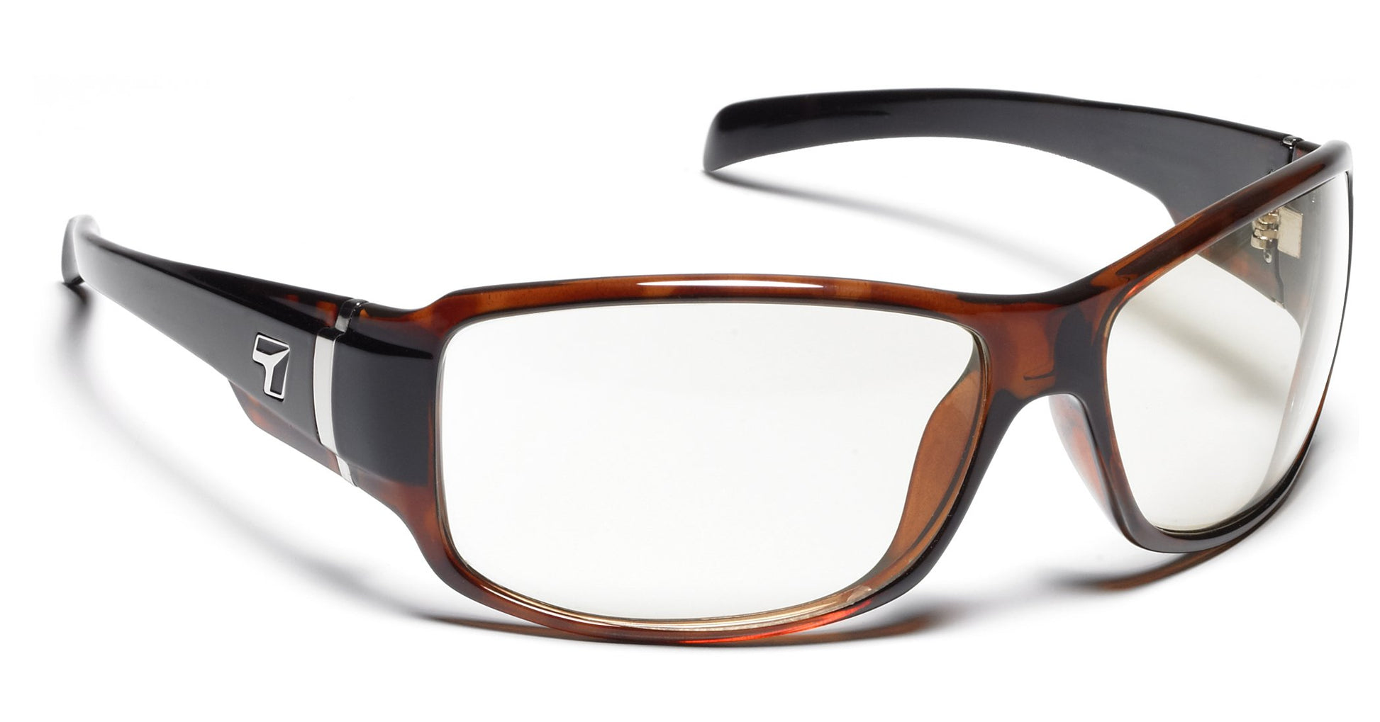 7eye by Panoptx Cody Black Tortoise/Sharpview Clear Prescription Sunglasses