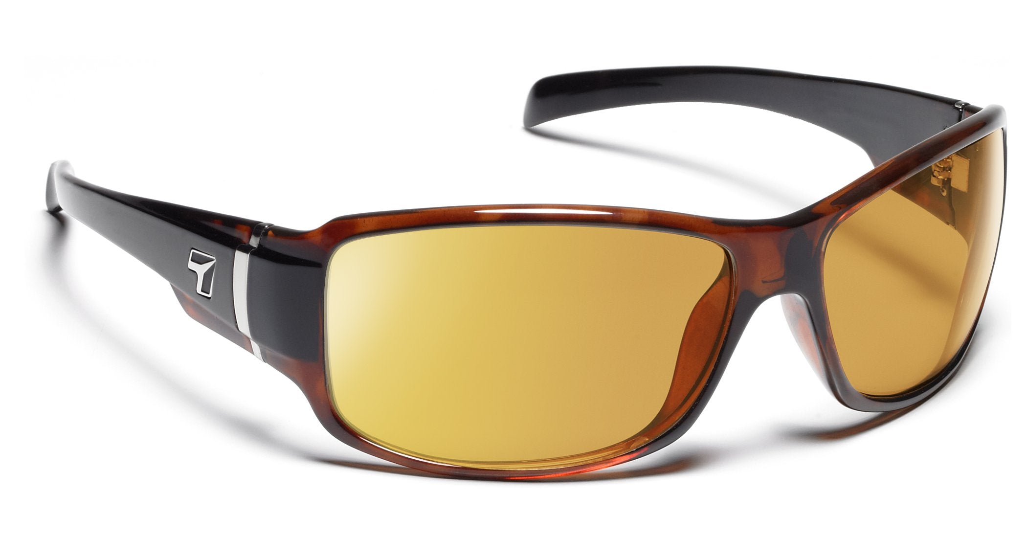 7eye by Panoptx Cody Black Tortoise/Sharpview Yellow Prescription Sunglasses