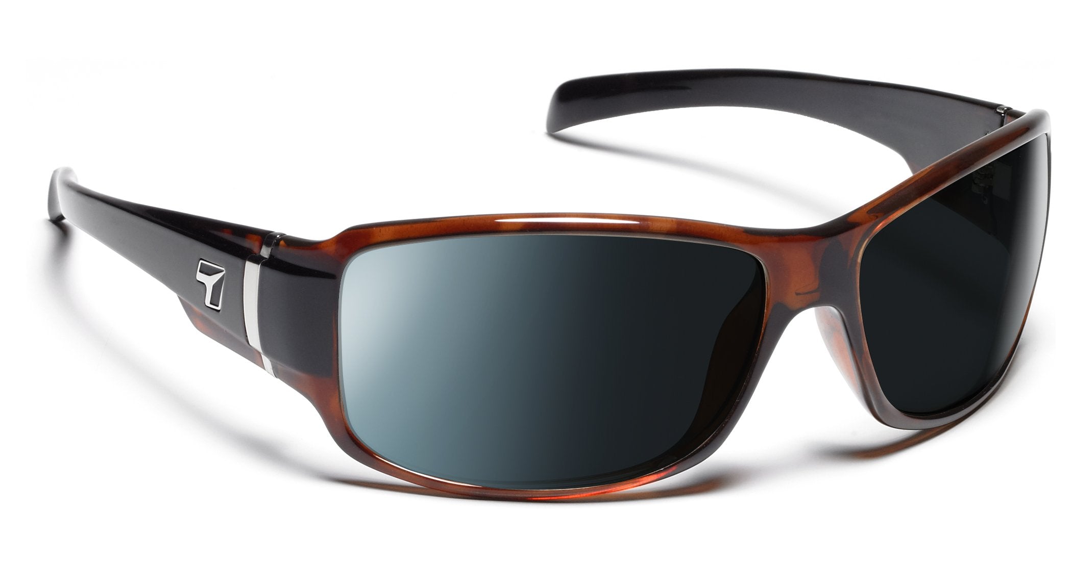 7eye by Panoptx Cody Black Tortoise/Polarized Gray Prescription Sunglasses