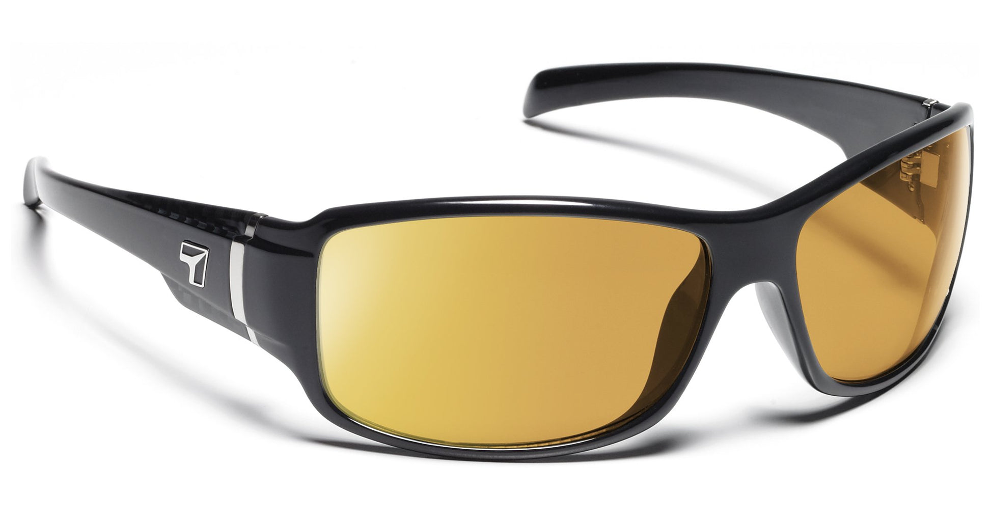 7eye by Panoptx Cody Black Carbon/Sharpview Yellow Prescription Sunglasses