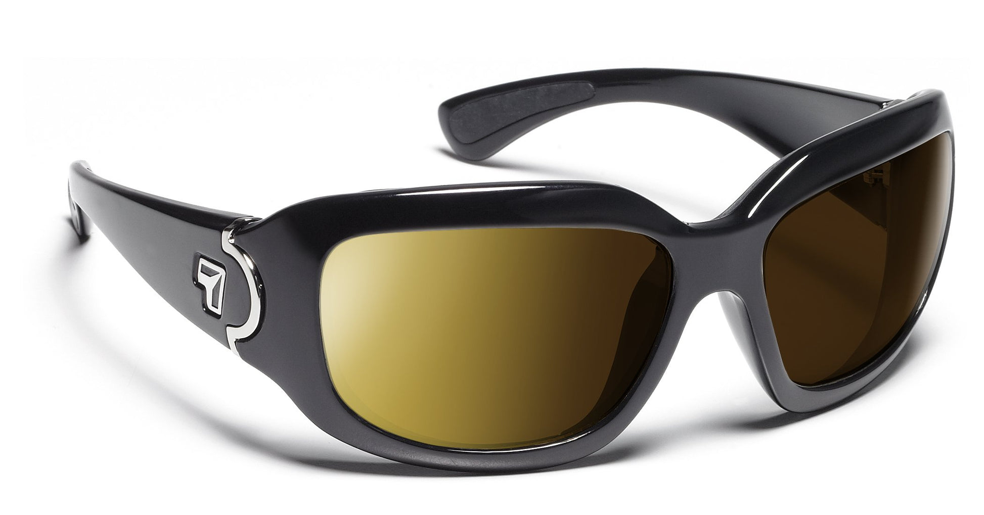 7Eye by Panoptx Leveche Glossy Black/Polarized Copper Prescription Sunglasses 