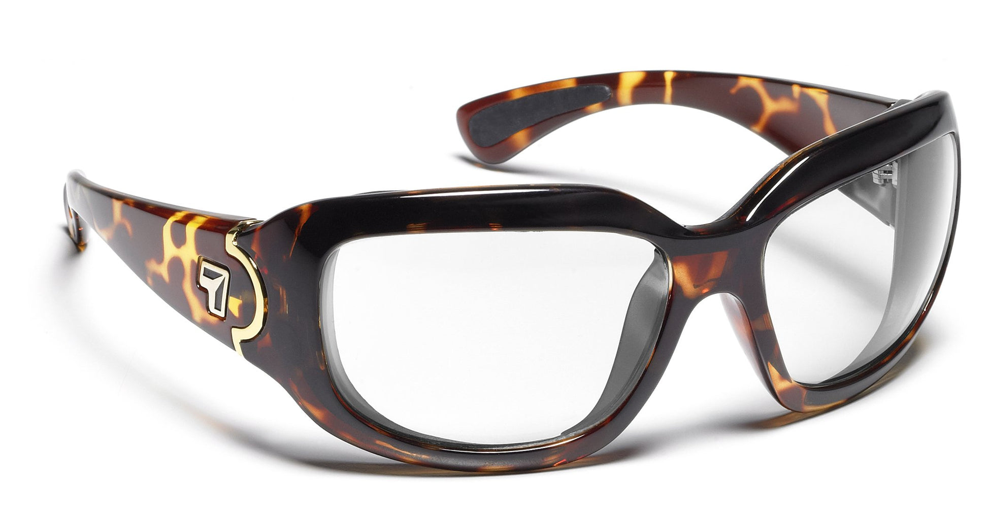 7Eye by Panoptx Leveche Light Tortoise/Sharpview Clear Prescription Sunglasses 