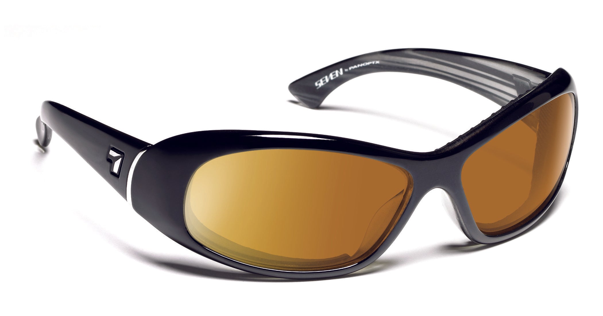  7Eye by Panoptx Zephyr Glossy Black/Sharpview Copper Sunglasses