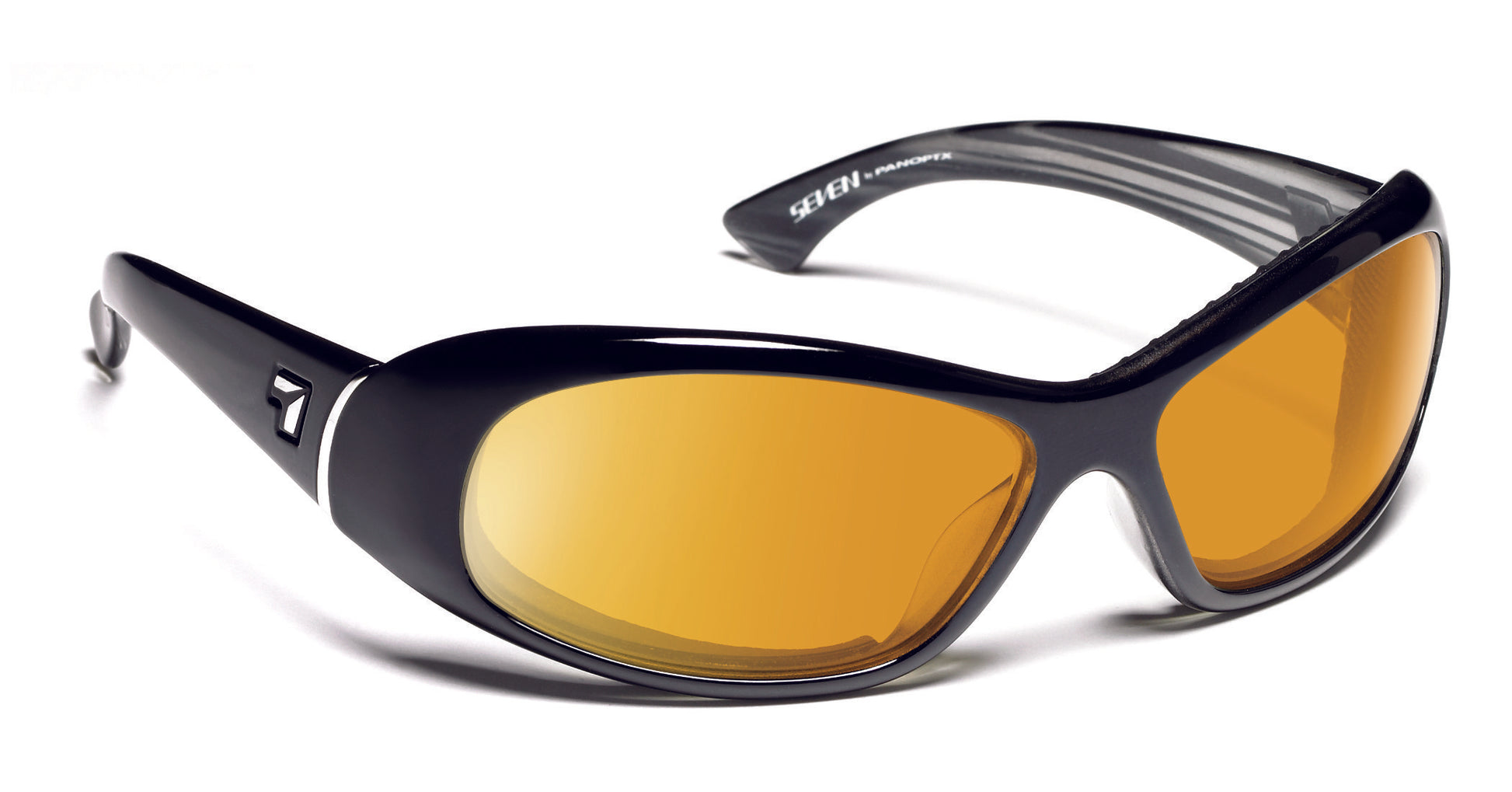  7Eye by Panoptx Zephyr Glossy Black/Sharpview Yellow Sunglasses