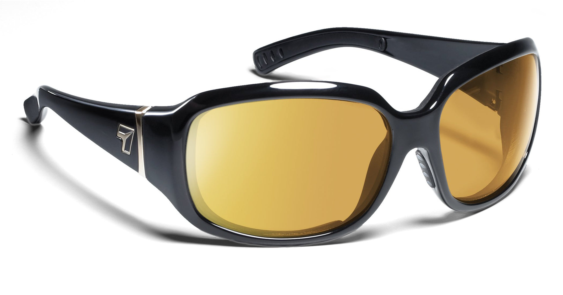 7Eye by Panoptx Mistral Glossy Black/Sharpview Yellow Sunglasses
