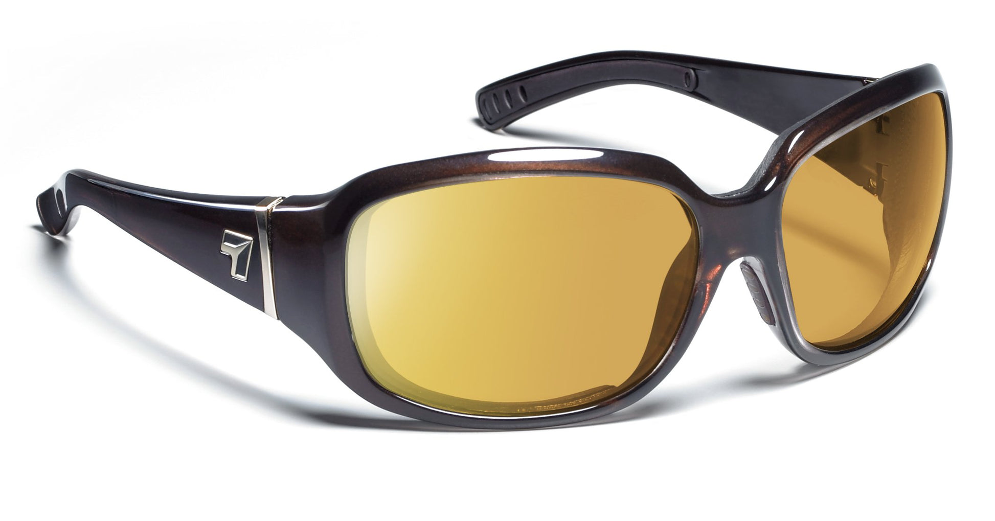 7Eye by Panoptx Mistral Crystal Chocolate/Sharpview Yellow Sunglasses