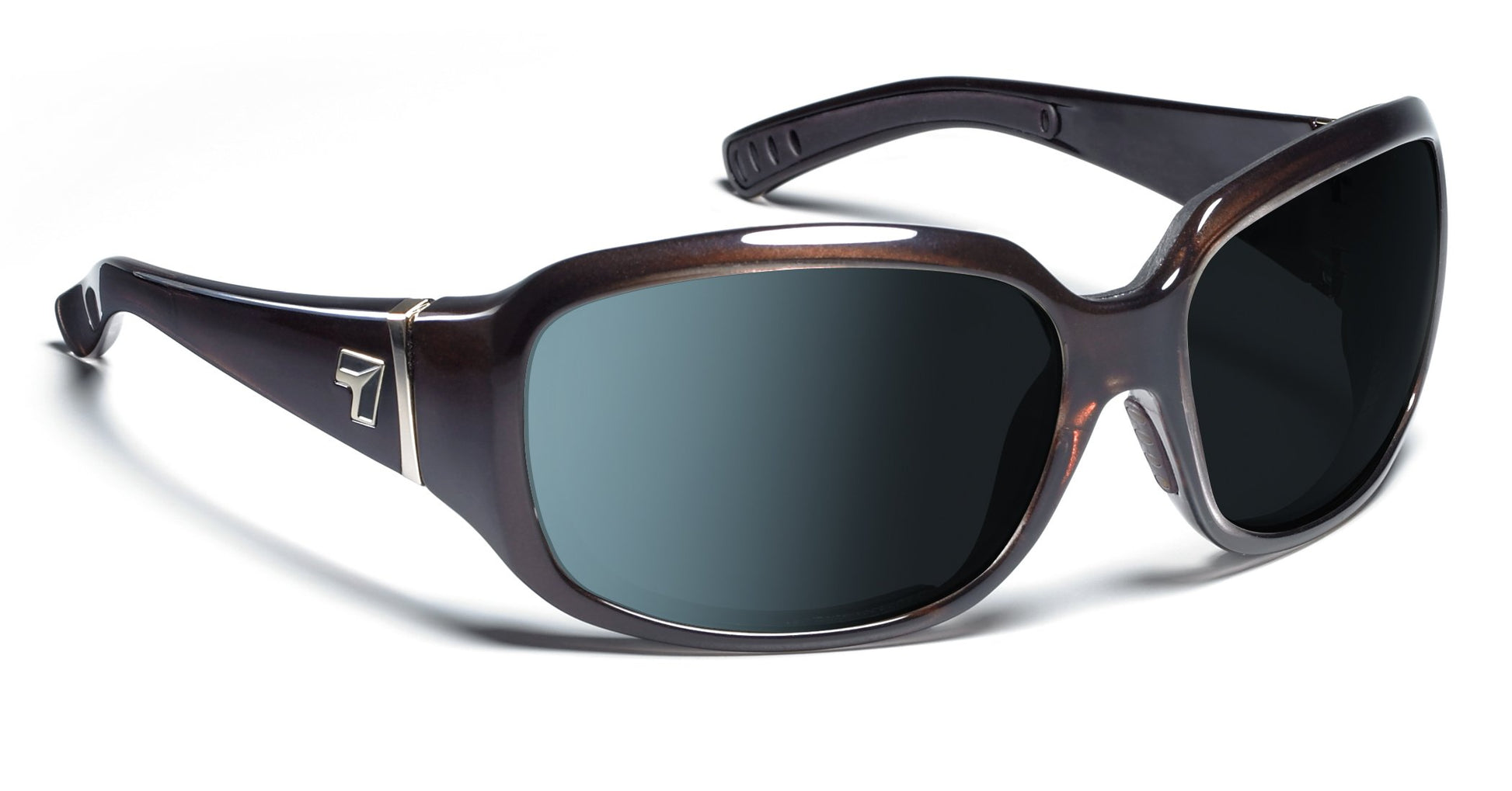 7Eye by Panoptx Mistral Crystal Chocolate/Polarized Gray Sunglasses