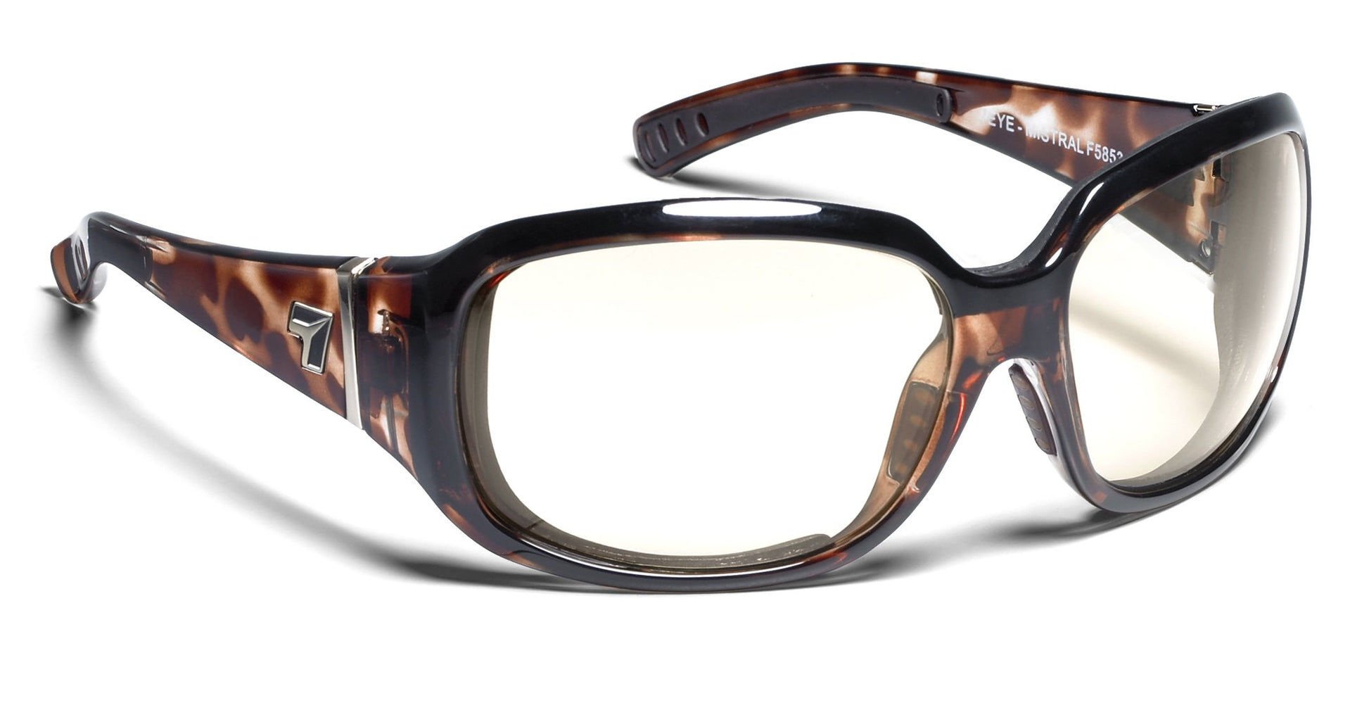 7Eye by Panoptx Mistral Leopard Tortoise/Sharpview Clear Sunglasses