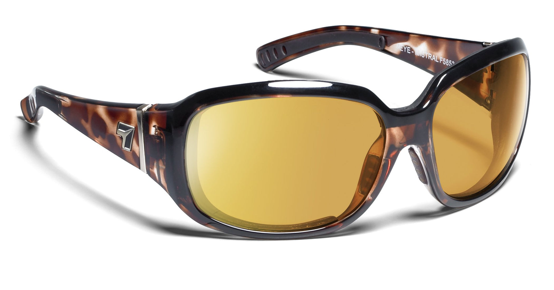 7Eye by Panoptx Mistral Leopard Tortoise/Sharpview Yellow Sunglasses