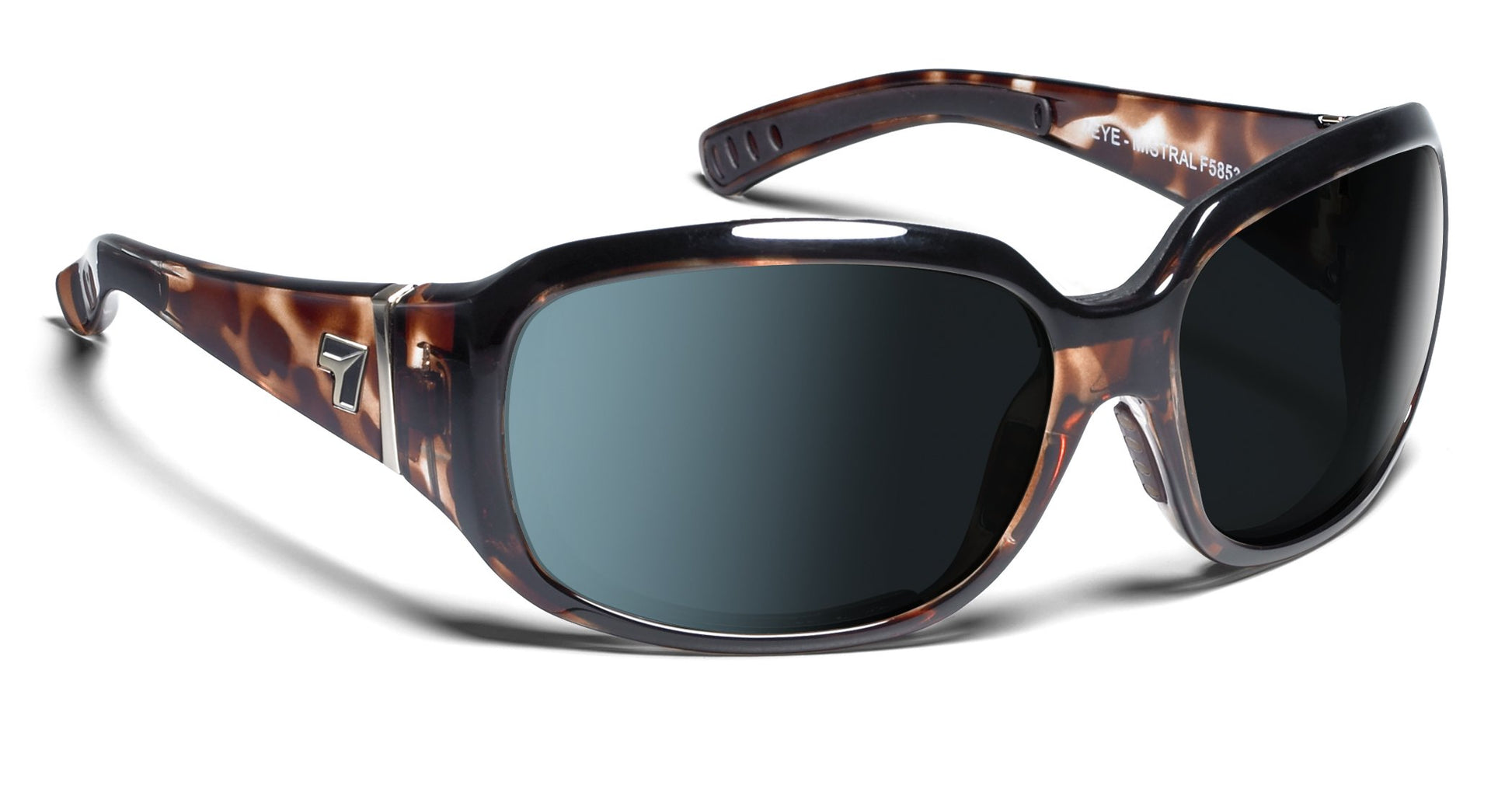 7Eye by Panoptx Mistral Leopard Tortoise/Polarized Gray Sunglasses