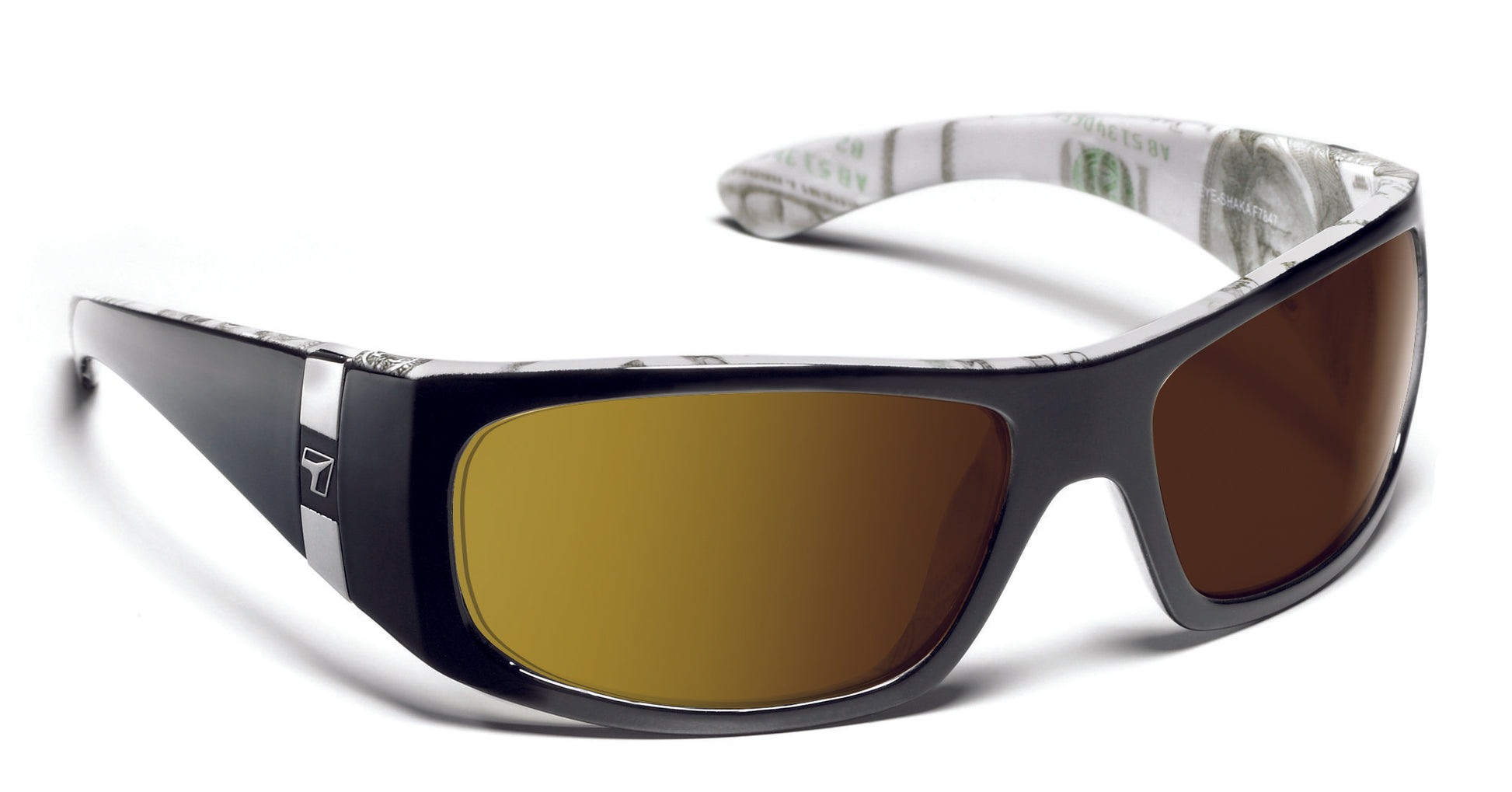 7Eye by Panoptx Shaka Black C-Note/Polarized Copper Sunglasses