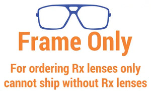 Dark Tortoise Frame only (no lenses for Rx only)