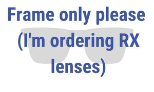 Gloss Black frame only (for prescription lens insertion)