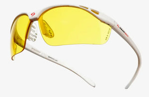 White frame/Amber Lenses Slim Fit