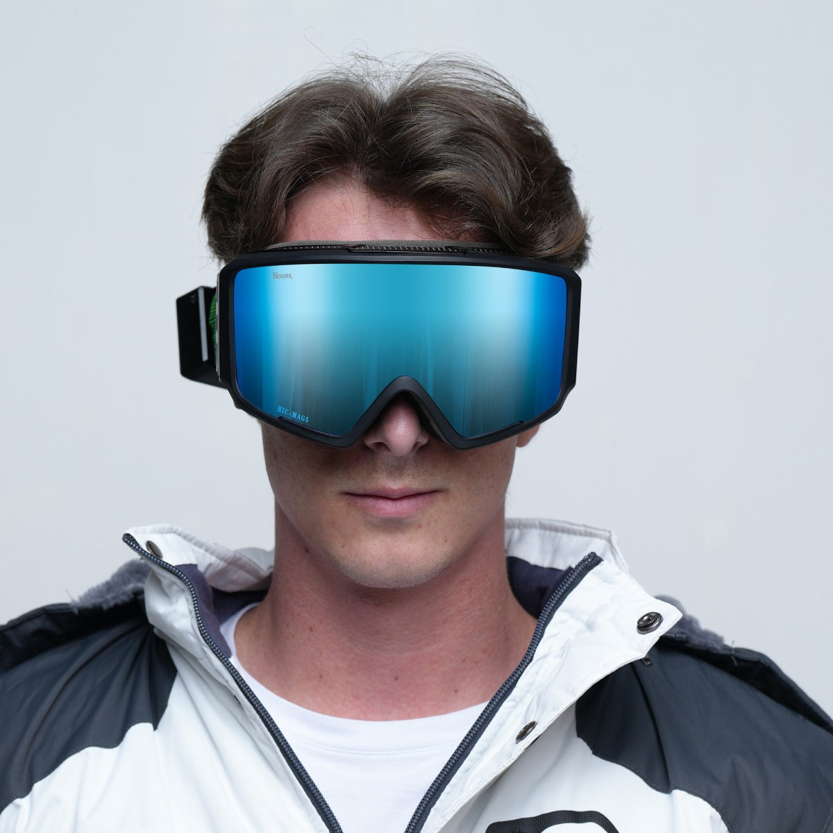 Person wearing Nordik Ski goggles 