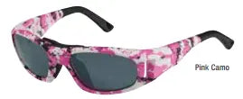 Pink Camo frame Dark Gray Lenses Size Med (fits average adult)