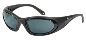 Matte Black frame Gray lenses Sports Package (with case)