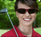 Woman wearing Hilco Circuit with Plano sun lenses