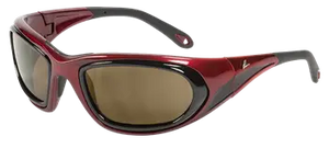 Shiny Red frame/Gray lenses Basic Package (no case)