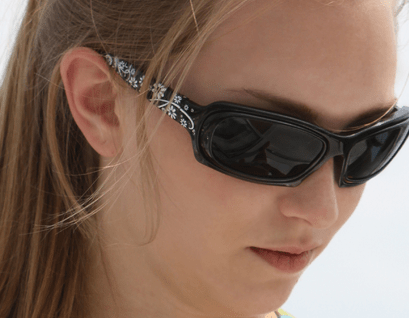 Girl wearing Hilco Elite sunglasses