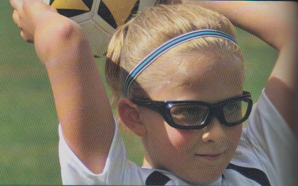 Girl wearing Leader Jam'n Sports Goggles