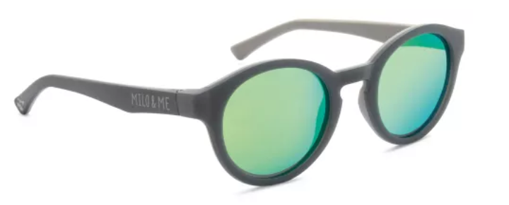 MIlo & Me Lou Sunglasses Gray/Green Mirror