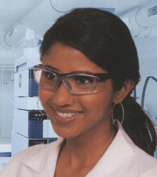 Woman wearing OG-220 Safety glasses