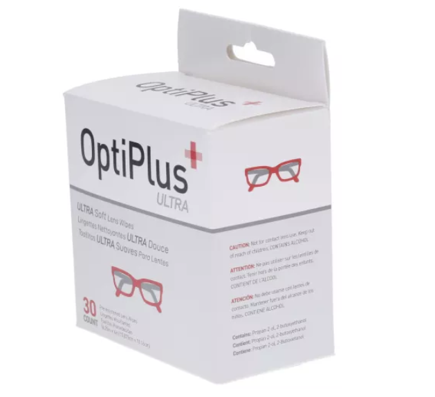 Hilco Optiplus ultra soft eyeglass lens wipes